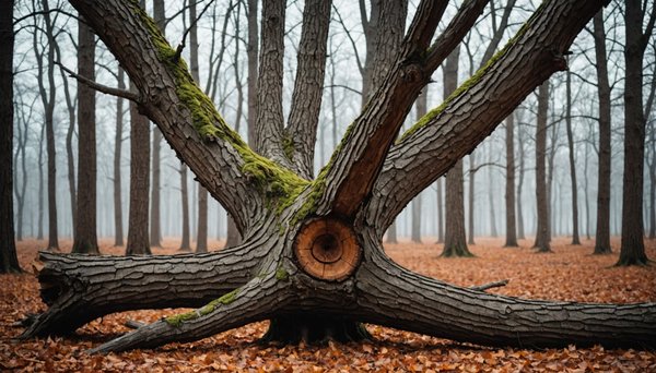 Des idées créatives pour embellir un arbre mort décoré